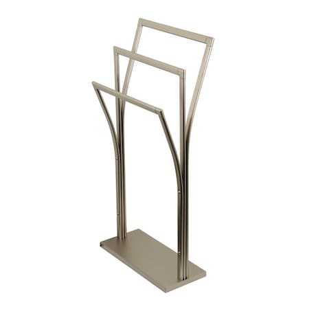 Kingston Brass SCC3308 Edenscape Pedestal Y-Style Towel Rack, Brushed Nickel SCC3308
